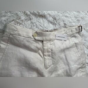 Banana Republic Women Cream Cargo Pants